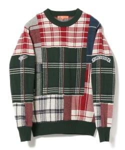 BEAMS GOLF ORANGE LABEL / パッチワーク セーター