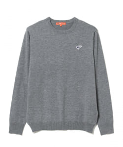 BEAMS GOLF ORANGE LABEL / ロゴ クルーネック セーター