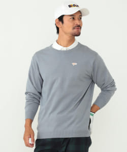 ▲BEAMS GOLF ORANGE LABEL / ワンポイント ロゴ セーター