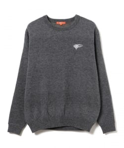 BEAMS GOLF ORANGE LABEL / 中綿 切替え プルオーバー ニット