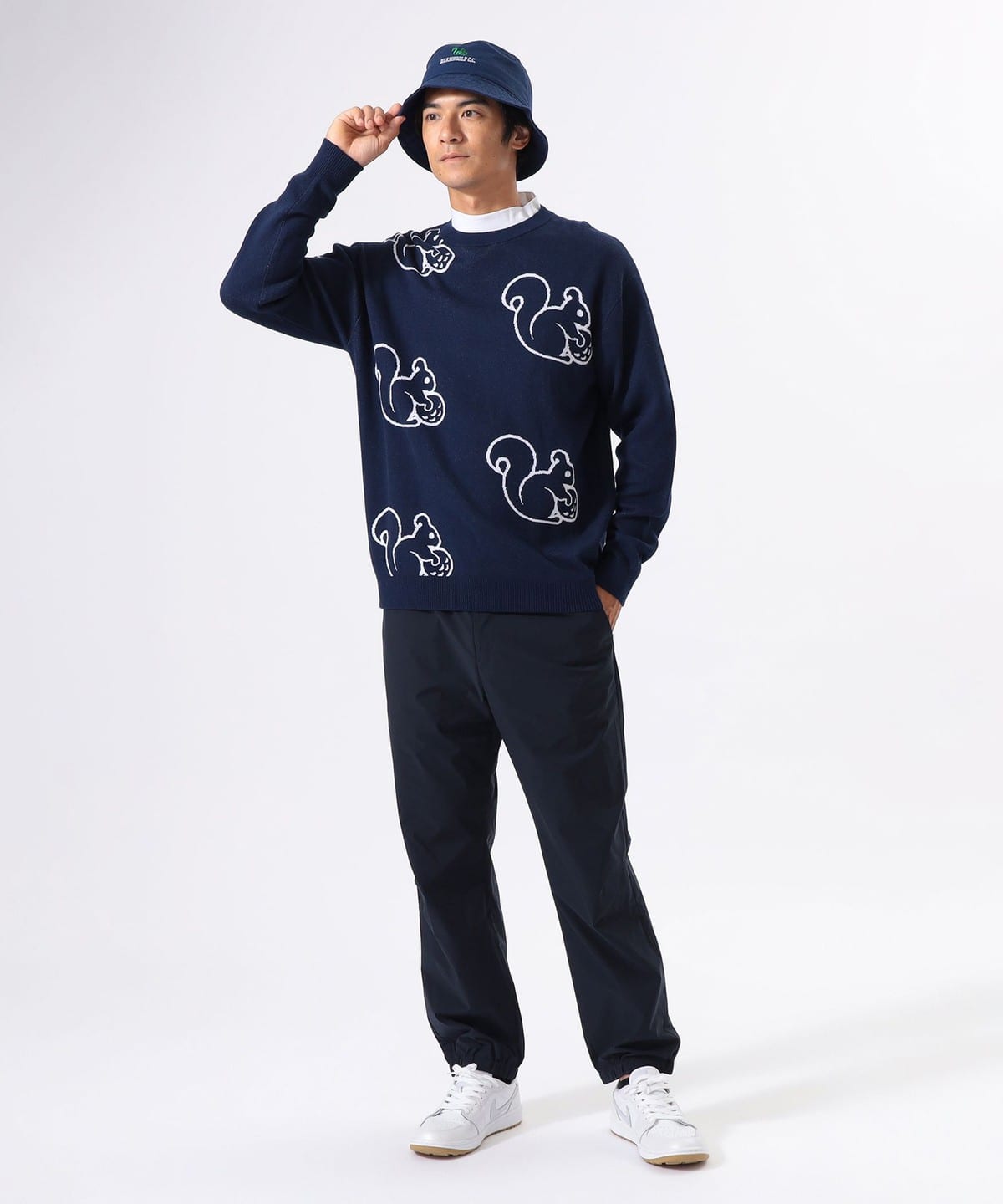 BEAMS GOLF（ビームス ゴルフ）ORANGE LABEL / リス総柄 プル