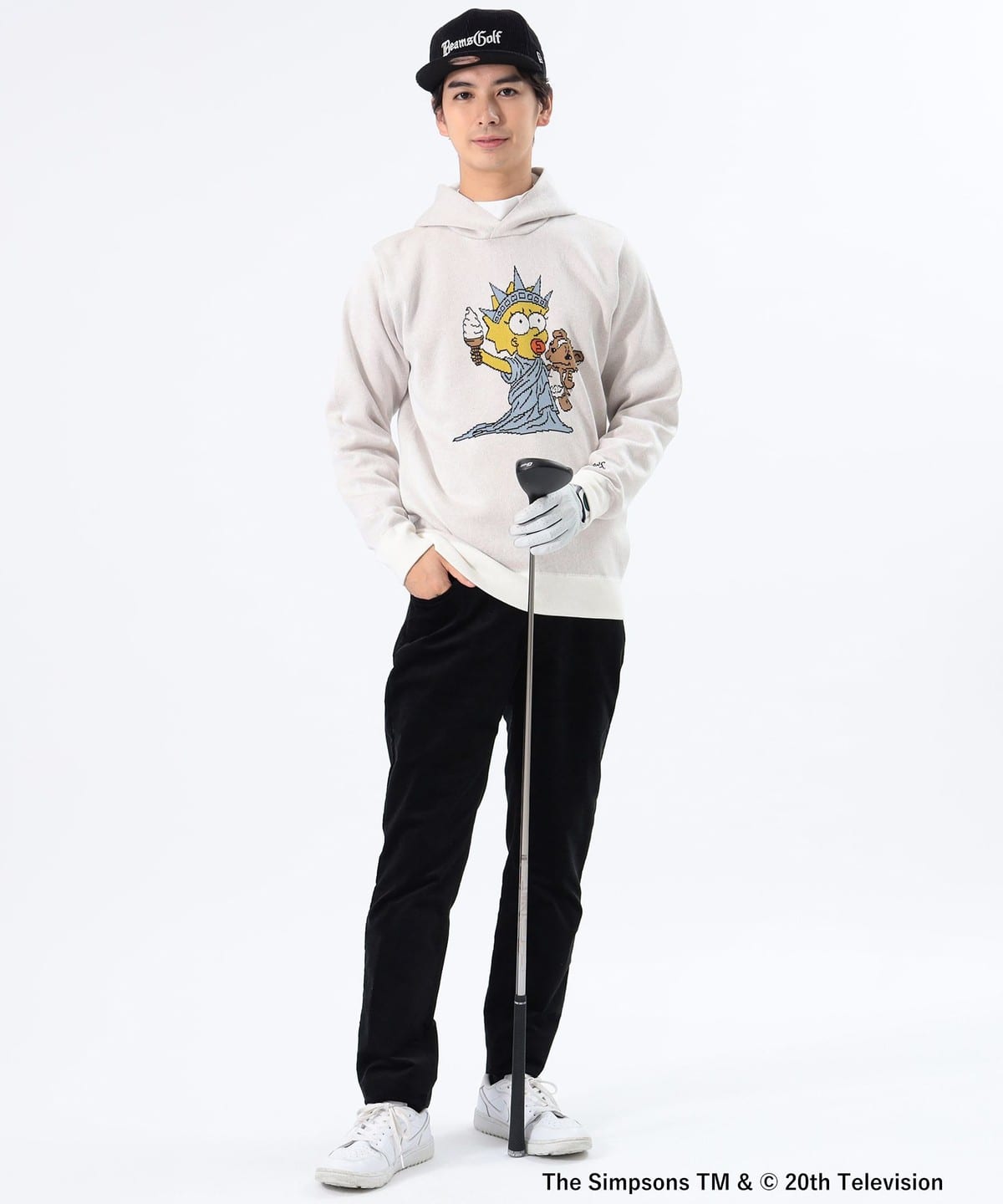 BEAMS GOLF（ビームス ゴルフ）【EXCLUSIVE】〈MEN〉ORANGE LABEL / The Simpsons ニット  プルオーバーパーカー（トップス ニット・セーター）通販｜BEAMS