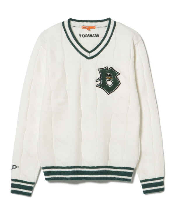 BEAMS GOLF（ビームス ゴルフ）ORANGE LABEL / リブライン Vネック