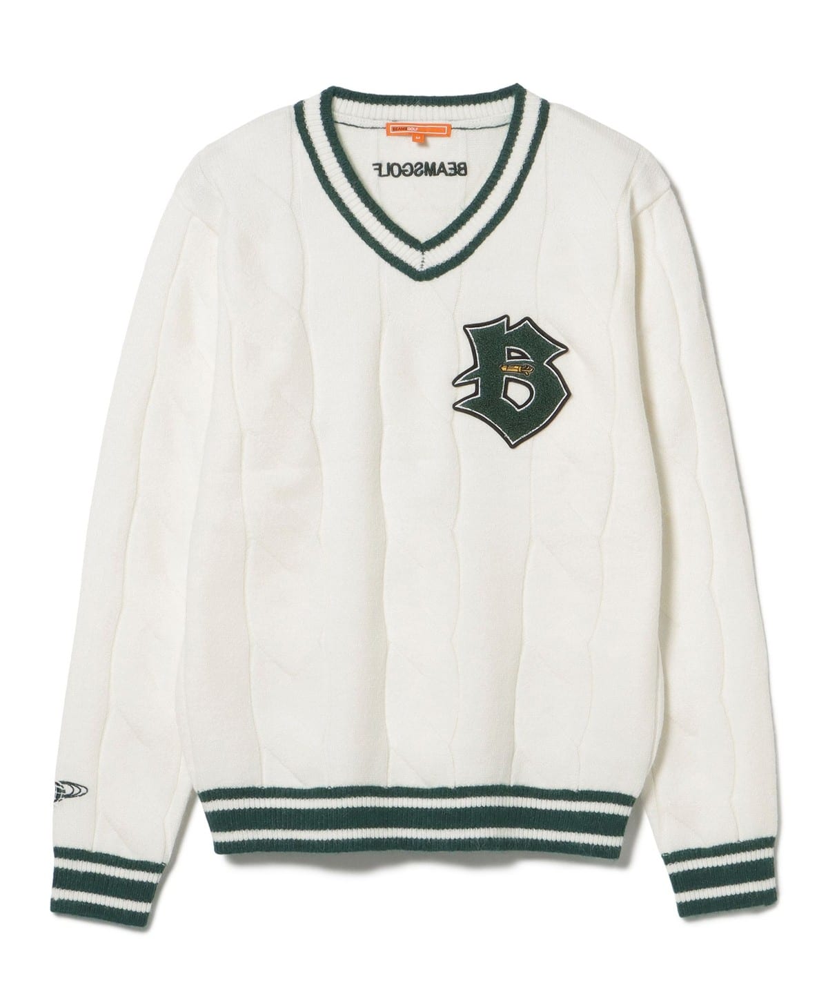 BEAMS GOLF（ビームス ゴルフ）ORANGE LABEL / リブライン Vネック