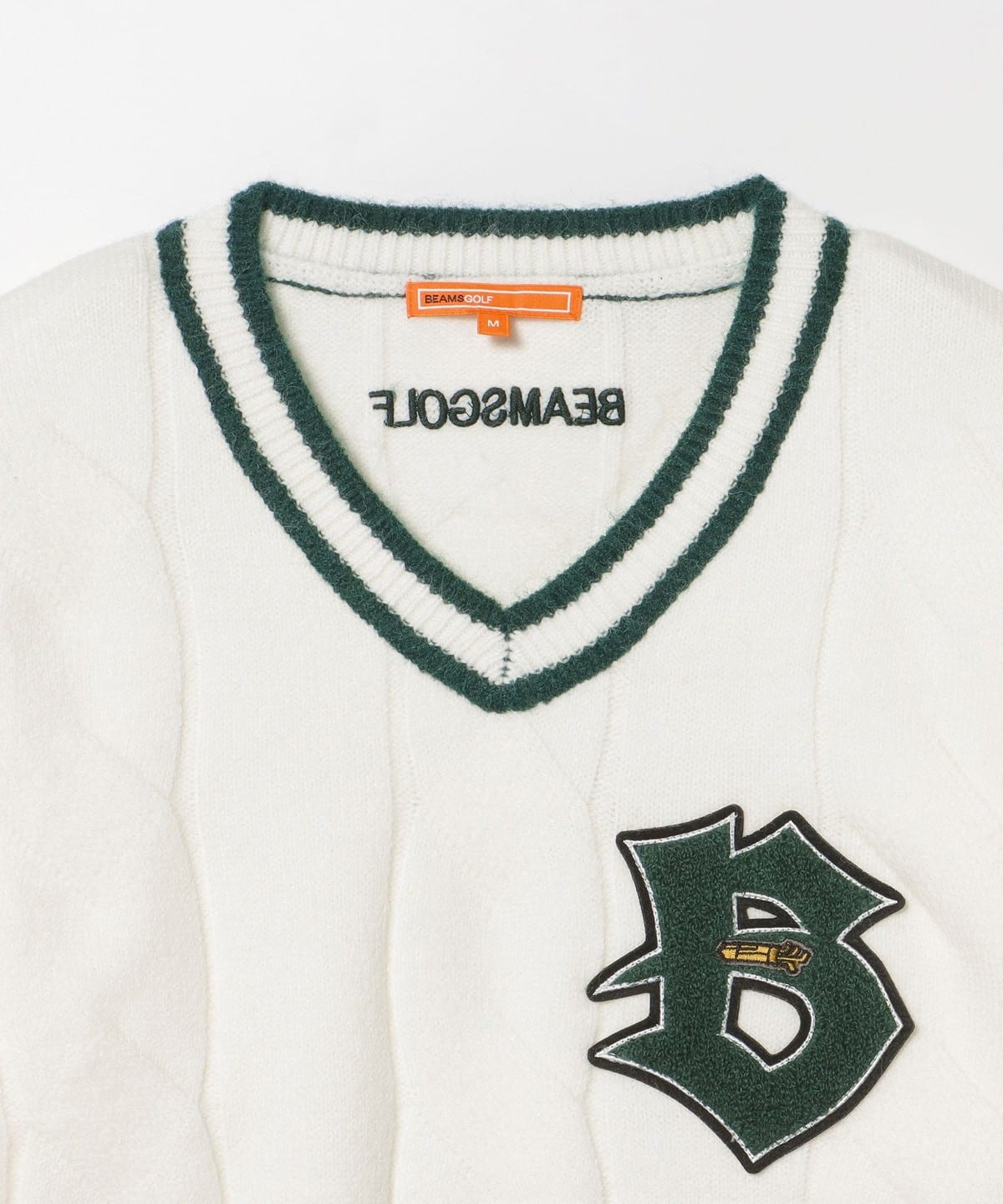 BEAMS GOLF（ビームス ゴルフ）ORANGE LABEL / リブライン Vネック