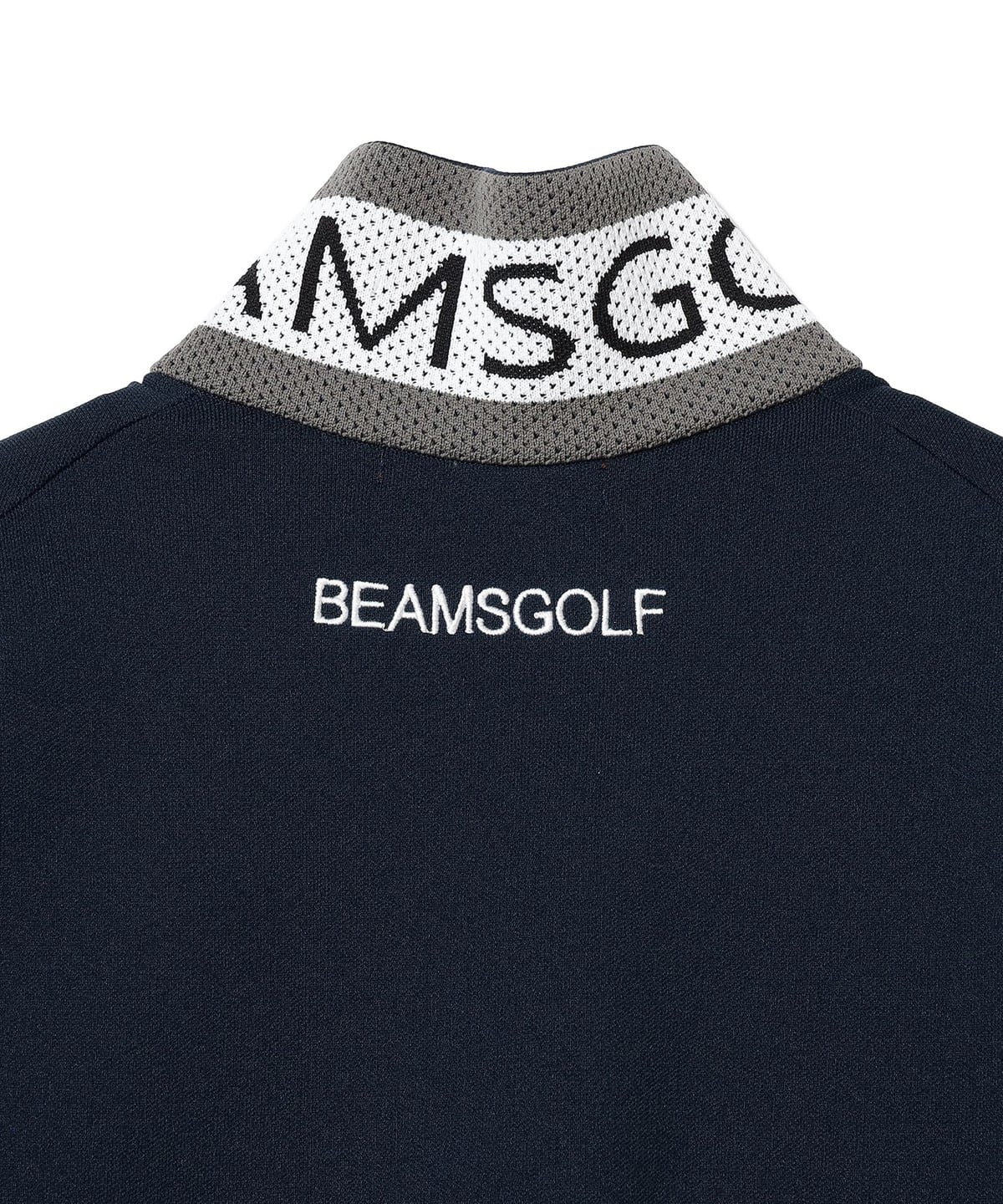 BEAMS GOLF（ビームス ゴルフ）ORANGE LABEL / 襟裏ロゴ ハーフジップ