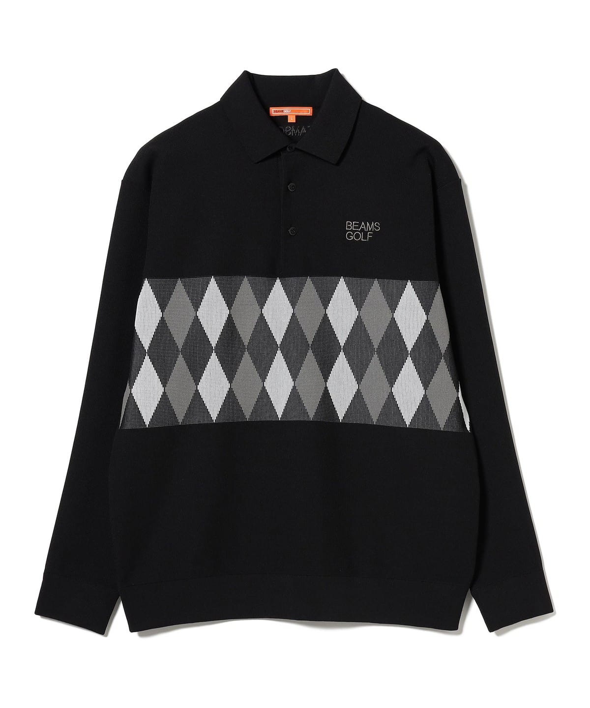 ⓁBEAMS GOLF ビームスゴルフ付け衿刺繍ポロシャツ BLACK BEAMS GOLF（ビームス ゴルフ）〈WOMEN〉【別注】FORAY GOLF