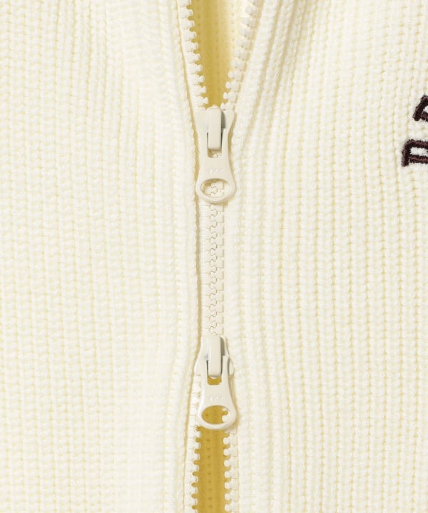 BEAMS GOLF ビームスゴルフ レディース ニット カーディガン L BEAMS ビームスゴルフ ニットカーディガン ピンク×白 ボーダー