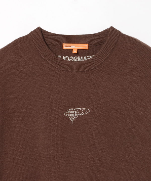 BEAMS GOLF ブラウン ジップアップセーター BEAMS GOLF ブラウン ジップアップセーター ビームスゴルフ セーター