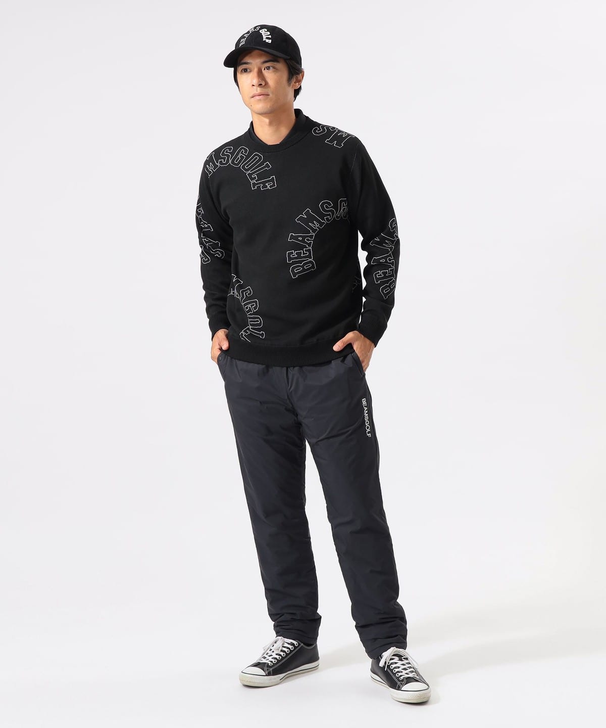 ビームスゴルフ　防寒セーター BEAMS GOLF（ビームス ゴルフ）〈MEN〉ORANGE LABEL / NYロゴ 総