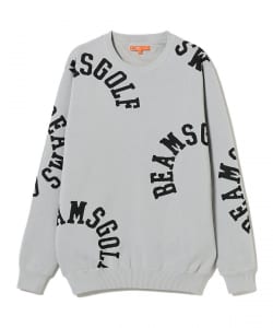 ORANGE LABEL / エアシャット裏地付き ロゴ柄 ニット