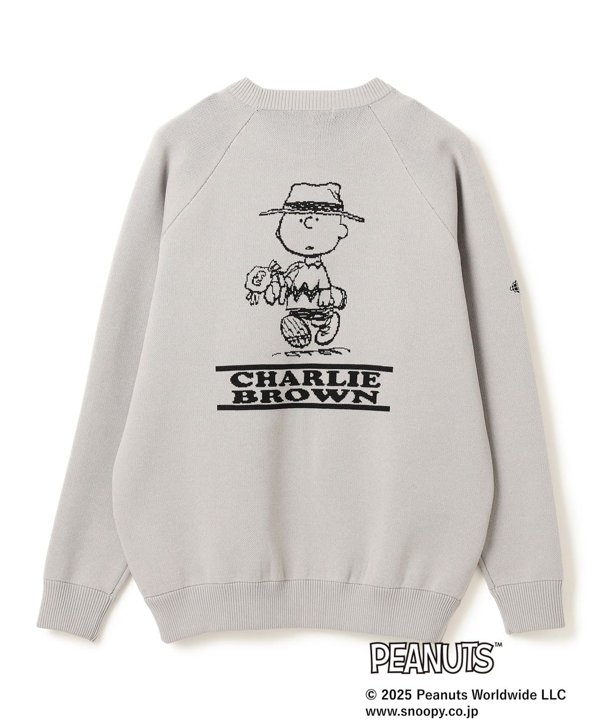 〈MEN〉PEANUTS チャーリー・ブラウン プルオーバーニット トップス MEN GREY XL 〈MEN〉PEANUTS チャーリー・ブラウン プルオーバーニット トップス MEN GREY XL
