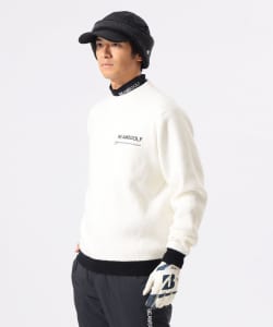 ORANGE LABEL / 裏地付き バイカラーニットプルオーバー