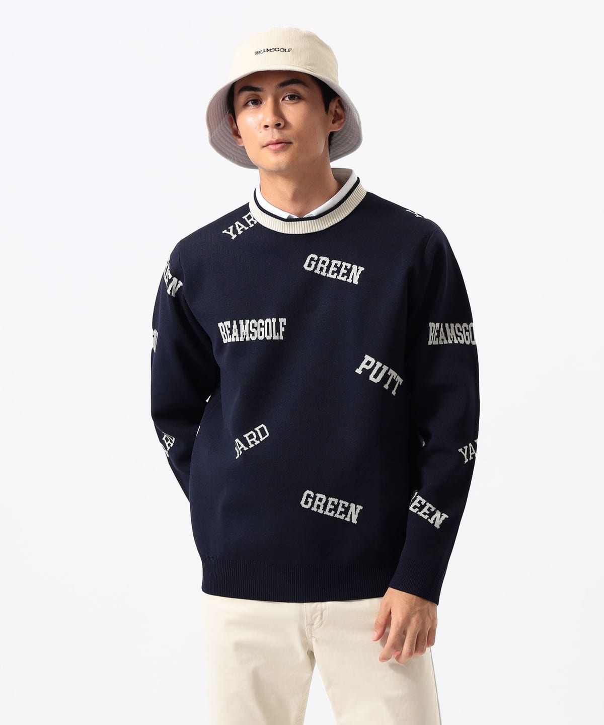 BEAMS GOLF（ビームス ゴルフ）ORANGE LABEL / アーカイブロゴ 総柄