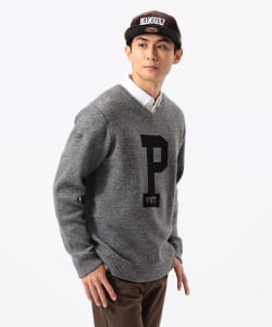 ORANGE LABEL / Pロゴ ニット プルオーバー