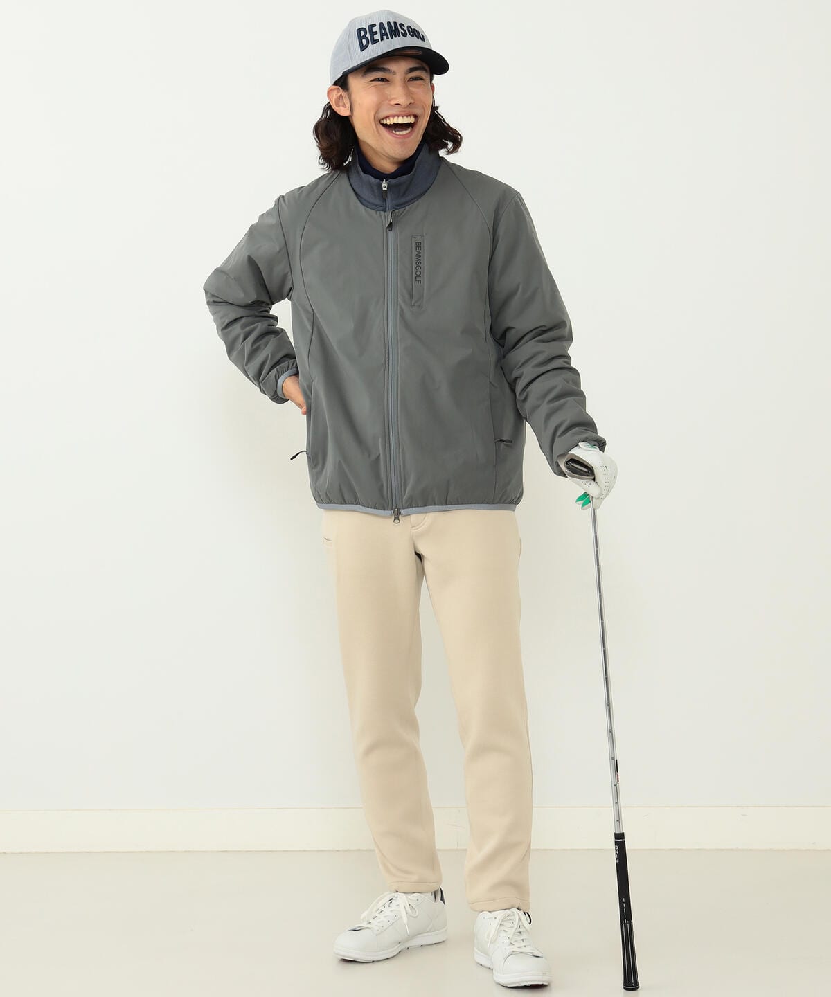 BEAMS GOLF（ビームス ゴルフ）〈MEN〉BEAMS GOLF ORANGE LABEL / ノーカラー ブルゾン 2022（ブルゾン ブルゾン ）通販｜BEAMS