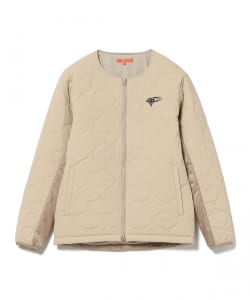 ORANGE LABEL / ウェーブキルト パデッド ストレッチジップブルゾン