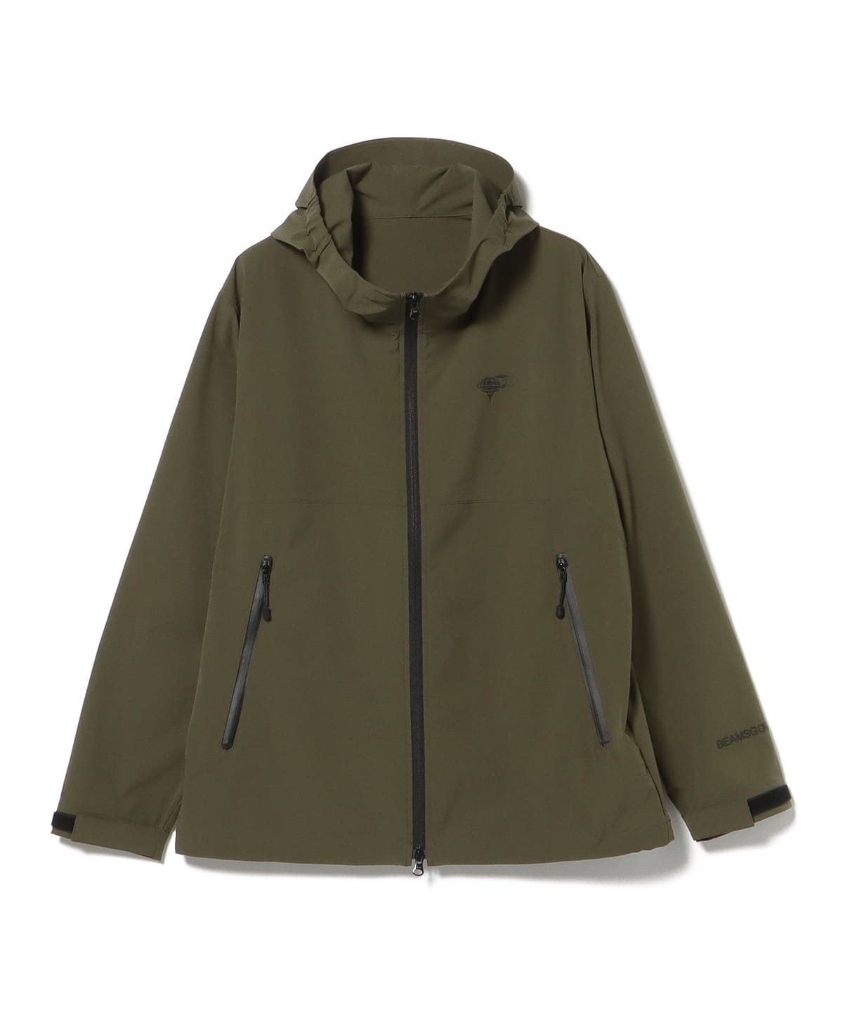 BEAMSGOLF ジップアップジャンパー グレー/ホワイト BEAMS GOLF（ビームス ゴルフ）ORANGE LABEL / ストレッチ