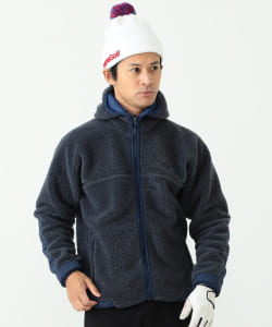 店舗併売品 Marmot×BEAMS GOLF / 別注 ボア フーディー ジャケット