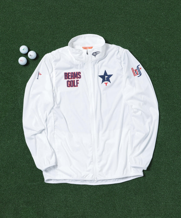 BEAMS GOLF（ビームス ゴルフ）〈MEN〉BEAMS GOLF ORANGE LABEL / スターフラッグロゴ ツアー エアシャットブルゾン（ブルゾン  ブルゾン）通販｜BEAMS