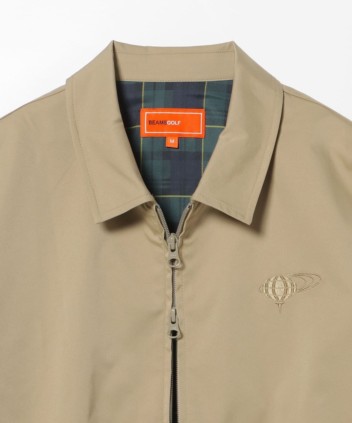 BEAMS GOLF（ビームス ゴルフ）ORANGE LABEL / チェック裏地 ジップ
