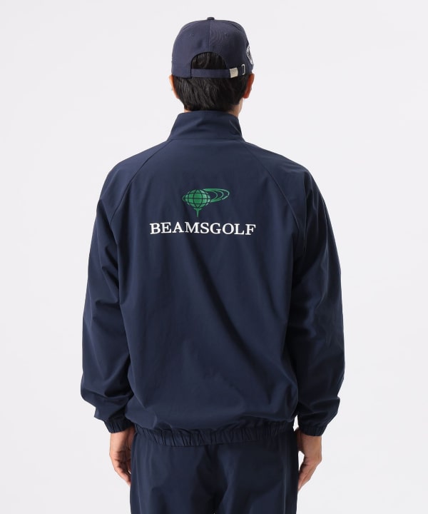 【新品未使用】ビームスゴルフ ストレッチブルゾン Lサイズ ネイビー BEAMS GOLF（ビームス ゴルフ）〈MEN〉ORANGE LABEL / 撥水 スタンド