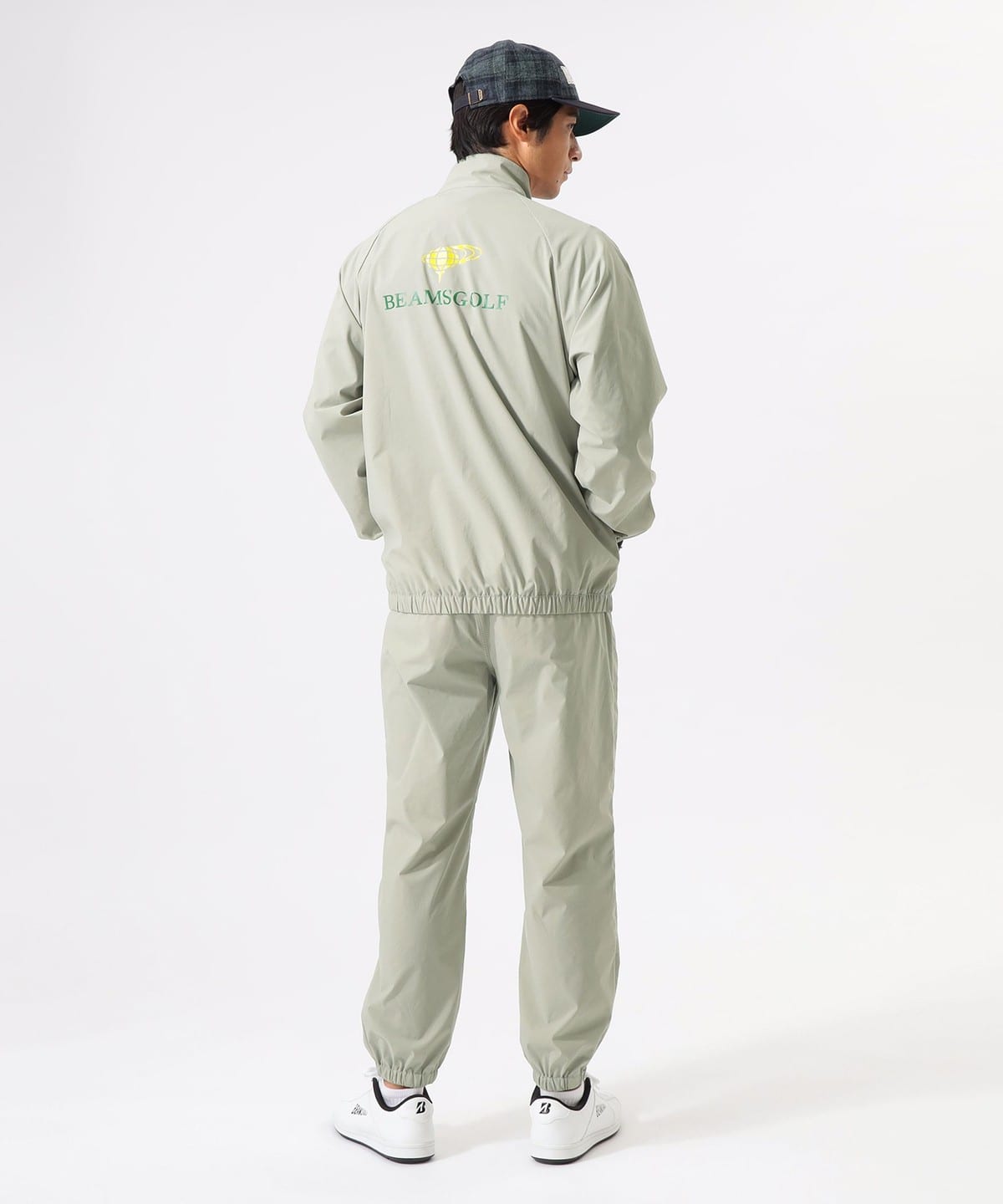 【美品】【L】BEAMS GOLF 刺繍ロゴ 中綿 ブルゾン メンズ 美品】【L】BEAMS GOLF 刺繍ロゴ 中綿 ブルゾン メンズ
