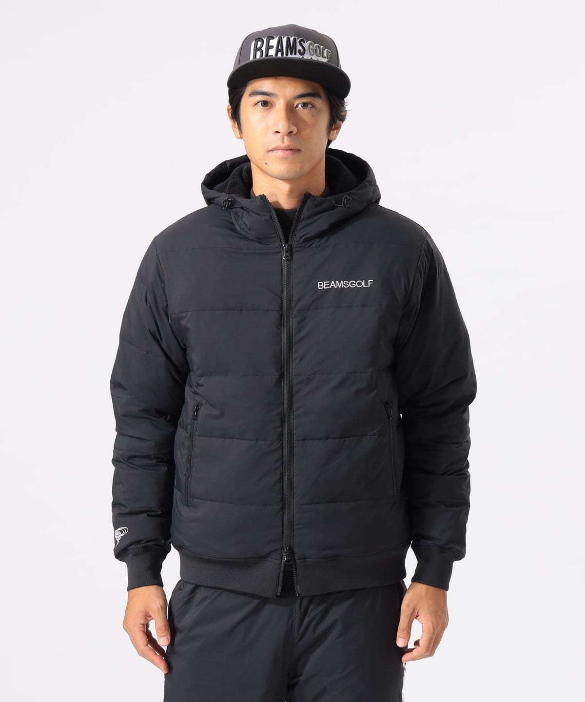 ビームスゴルフ中綿 カモフラ ジャケットLサイズ ストレッチ ブルゾン カーキ ビームスゴルフ中綿 カモフラ ジャケットLサイズ ストレッチ