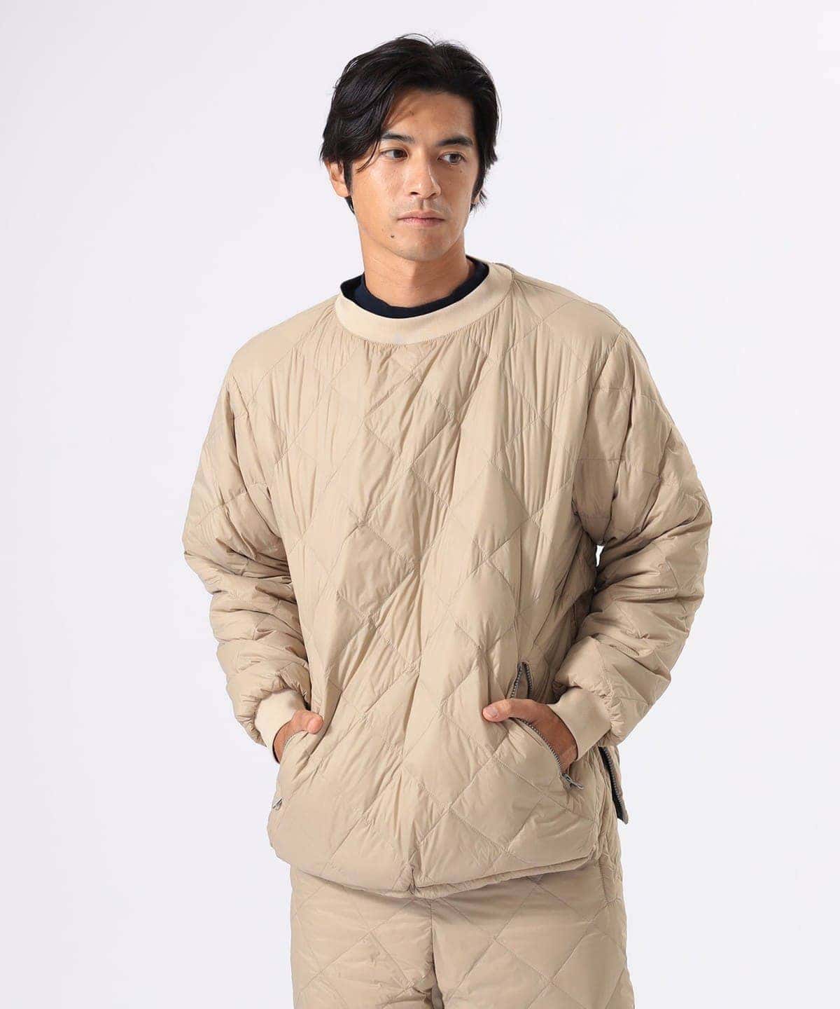 【別注】TAION タイオン / リバーシブル ダウン プルオーバー ブルゾン MEN BEIGE S 【別注】TAION タイオン / リバーシブル ダウン プルオーバー ブルゾン MEN BEIGE S