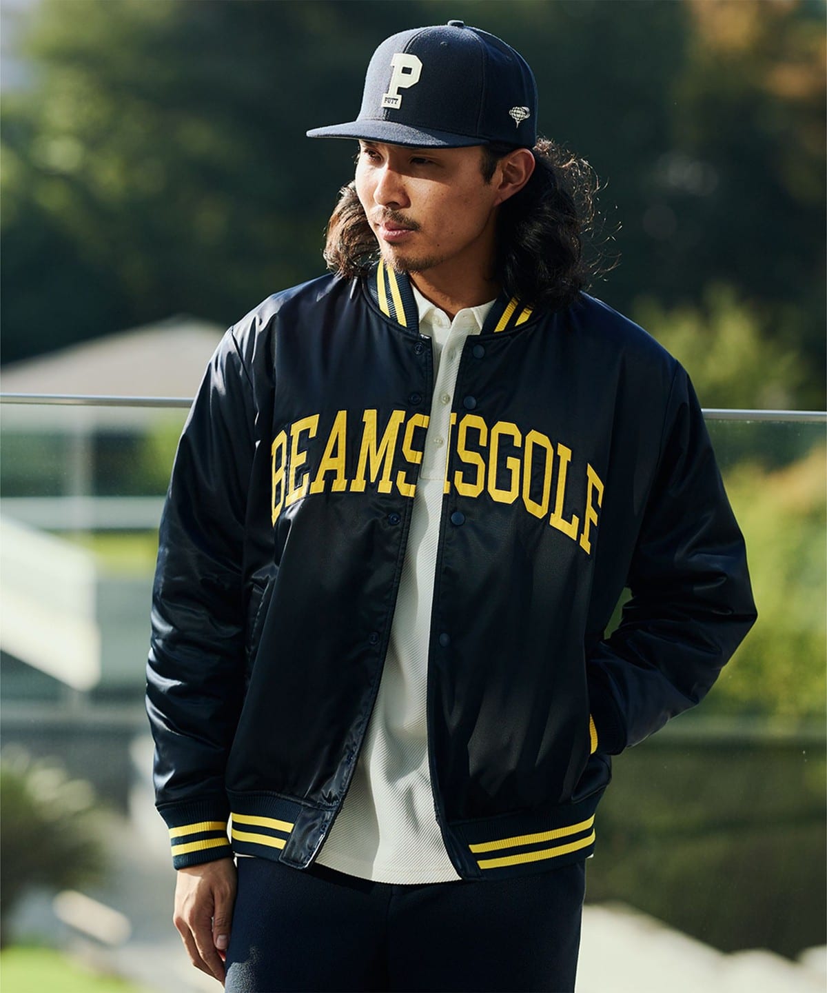 BEAMS GOLF（ビームス ゴルフ）ORANGE LABEL / 撥水 カレッジロゴ
