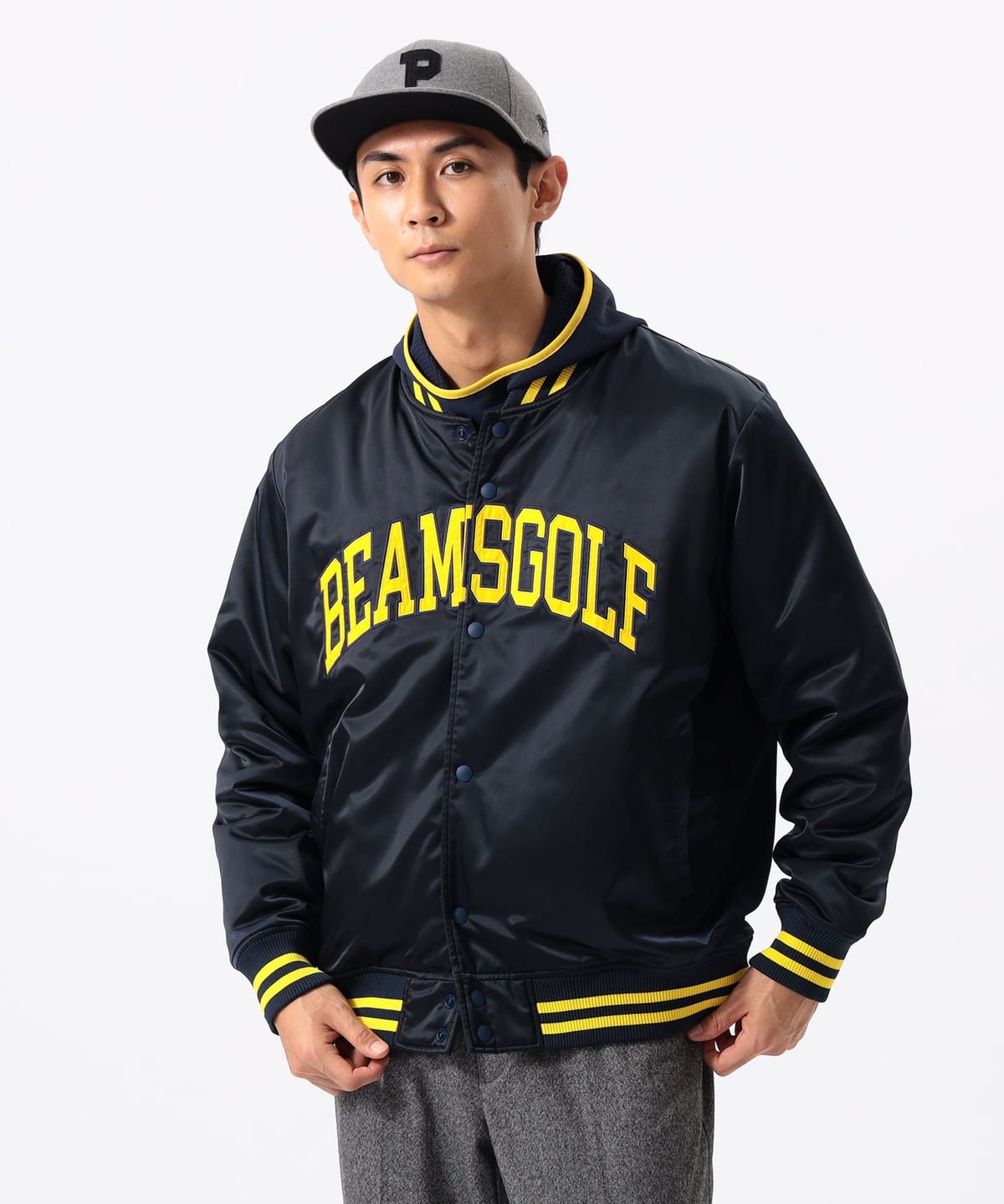 BEAMS GOLF（ビームス ゴルフ）ORANGE LABEL / 撥水 カレッジロゴ
