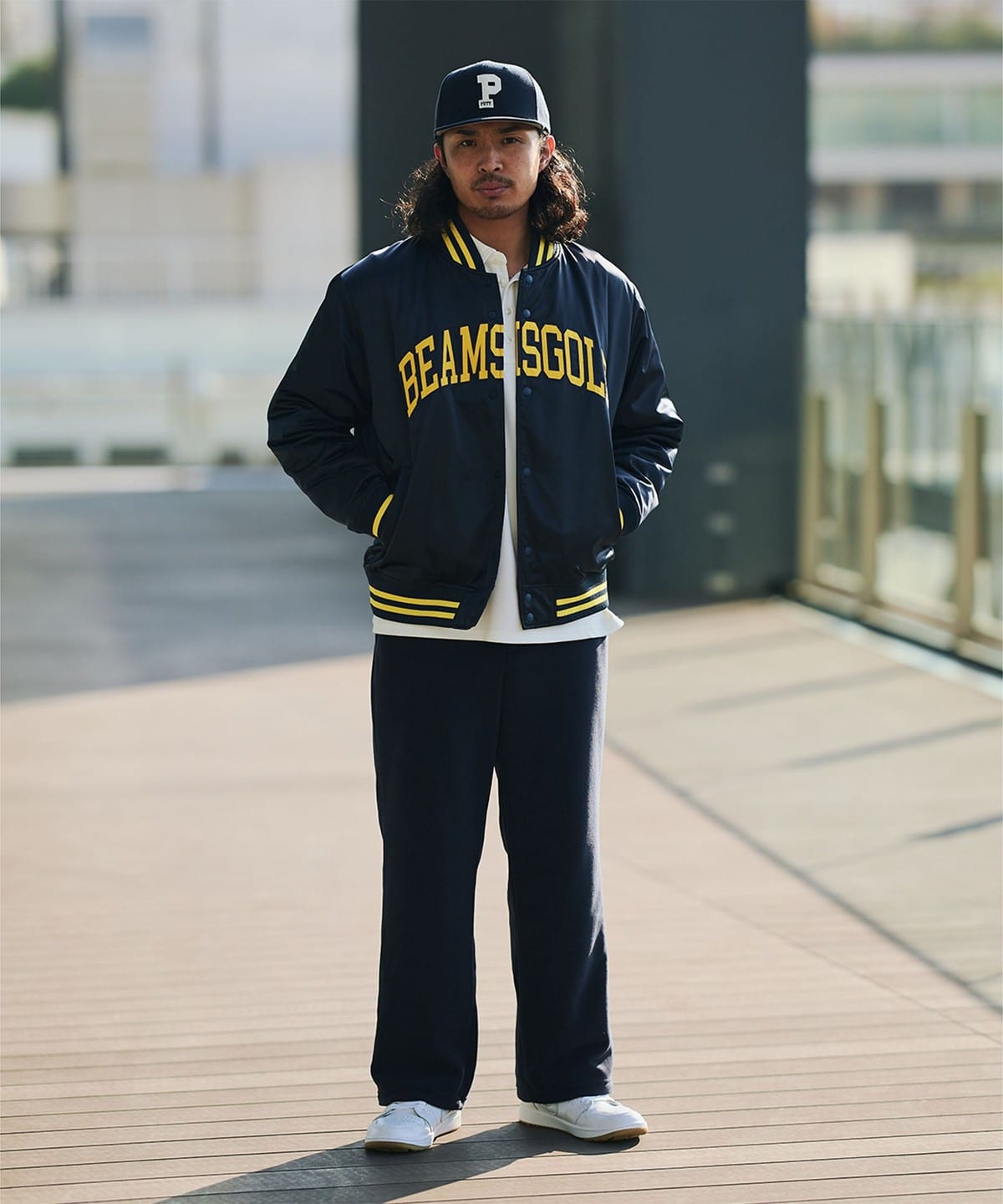 BEAMS GOLF（ビームス ゴルフ）ORANGE LABEL / 撥水 カレッジロゴ