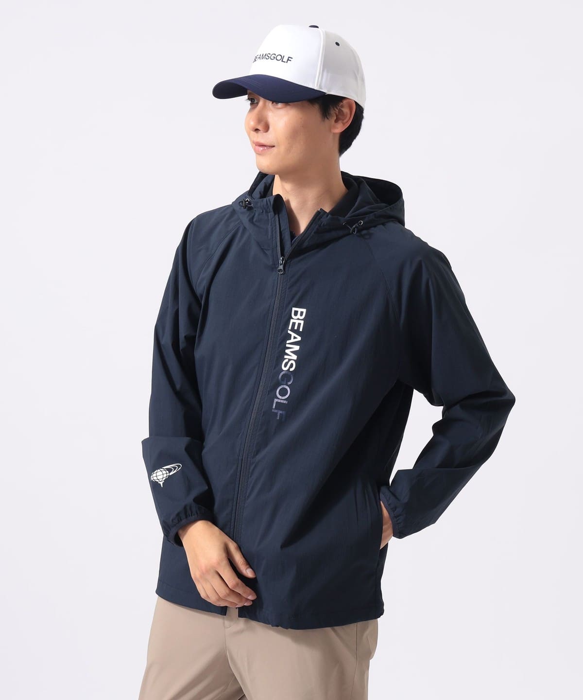 BEAMS GOLF／ジップアップジャケット／L BEAMS GOLF（ビームス ゴルフ）【9/3値下げ】ORANGE LABEL /ストレッチ
