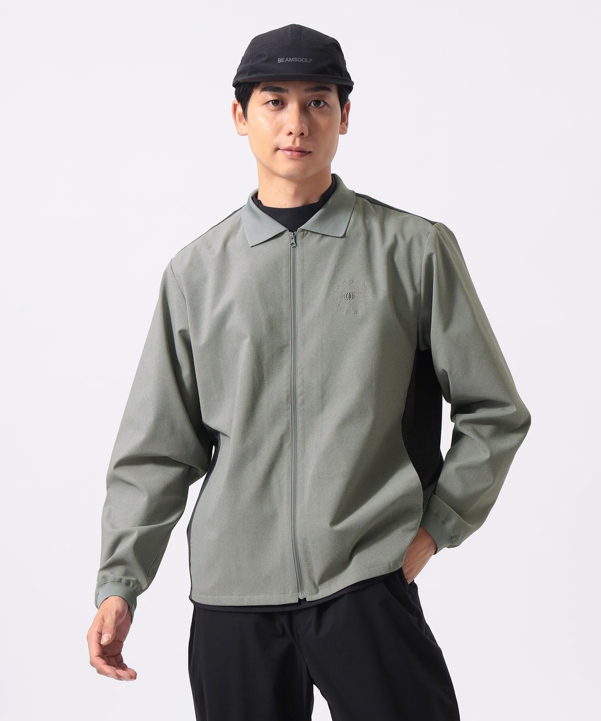 BEAMS GOLF (BEAMS GOLF) ORANGE LABEL / Switch Full Zip Shirt