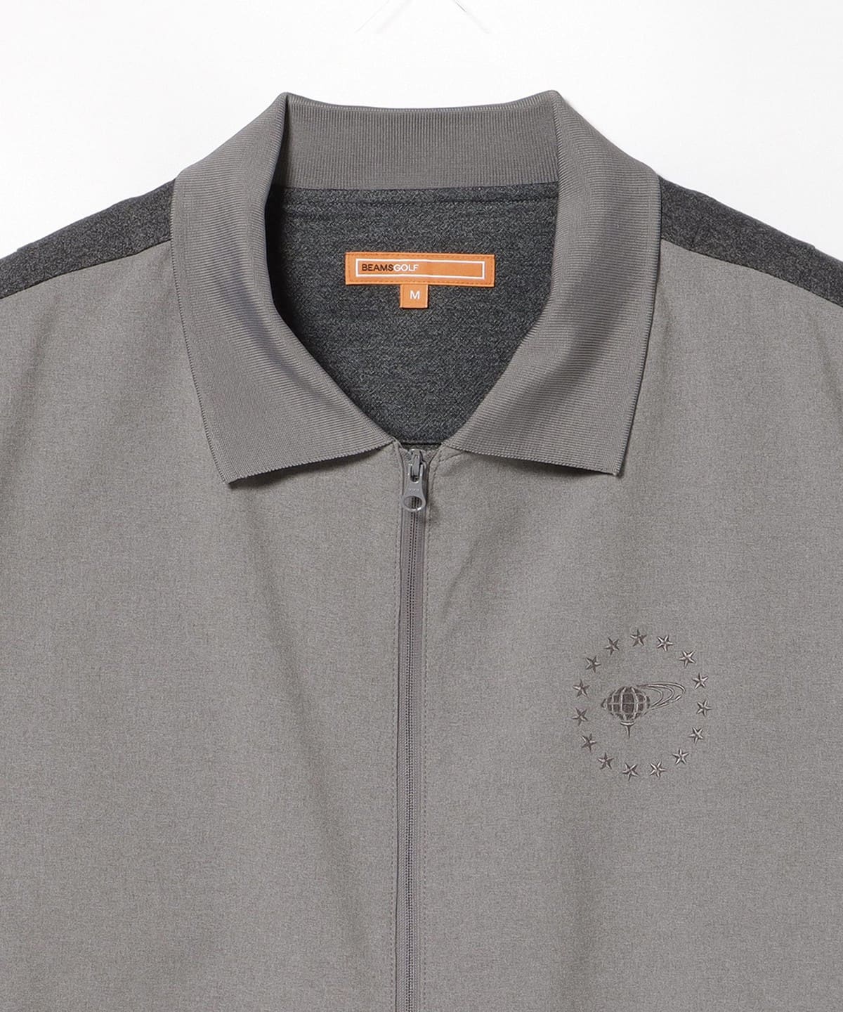 美品 ビームスゴルフ オレンジレーベル ボンディング フルジップ ブルゾン L BEAMS GOLF（ビームス ゴルフ）ORANGE LABEL / 切り替え フルジップ