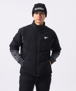 ORANGE LABEL / レオフィール（R） 切り替え 中綿ブルゾン（撥水）