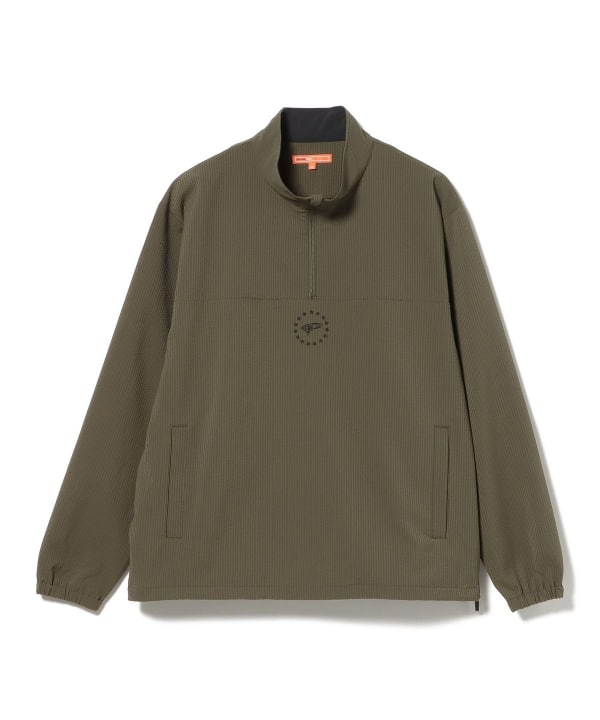 ORANGE LABEL / シアサッカー 撥水 ハーフジップ ブルゾン
