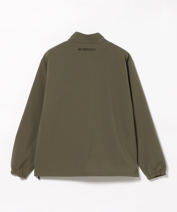 ORANGE LABEL / シアサッカー 撥水 ハーフジップ ブルゾン