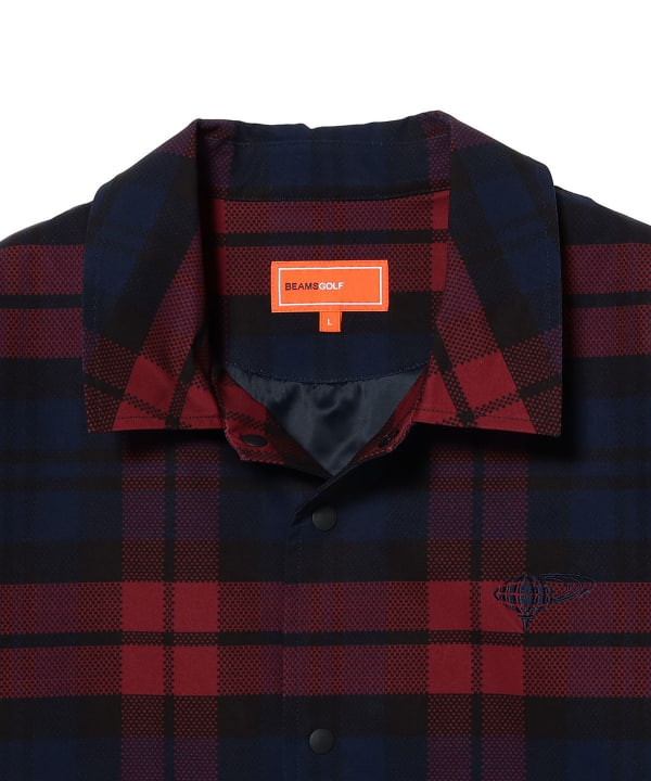 【+10%ポイントUP】ORANGE LABEL / 撥水チェック コーチジャケット