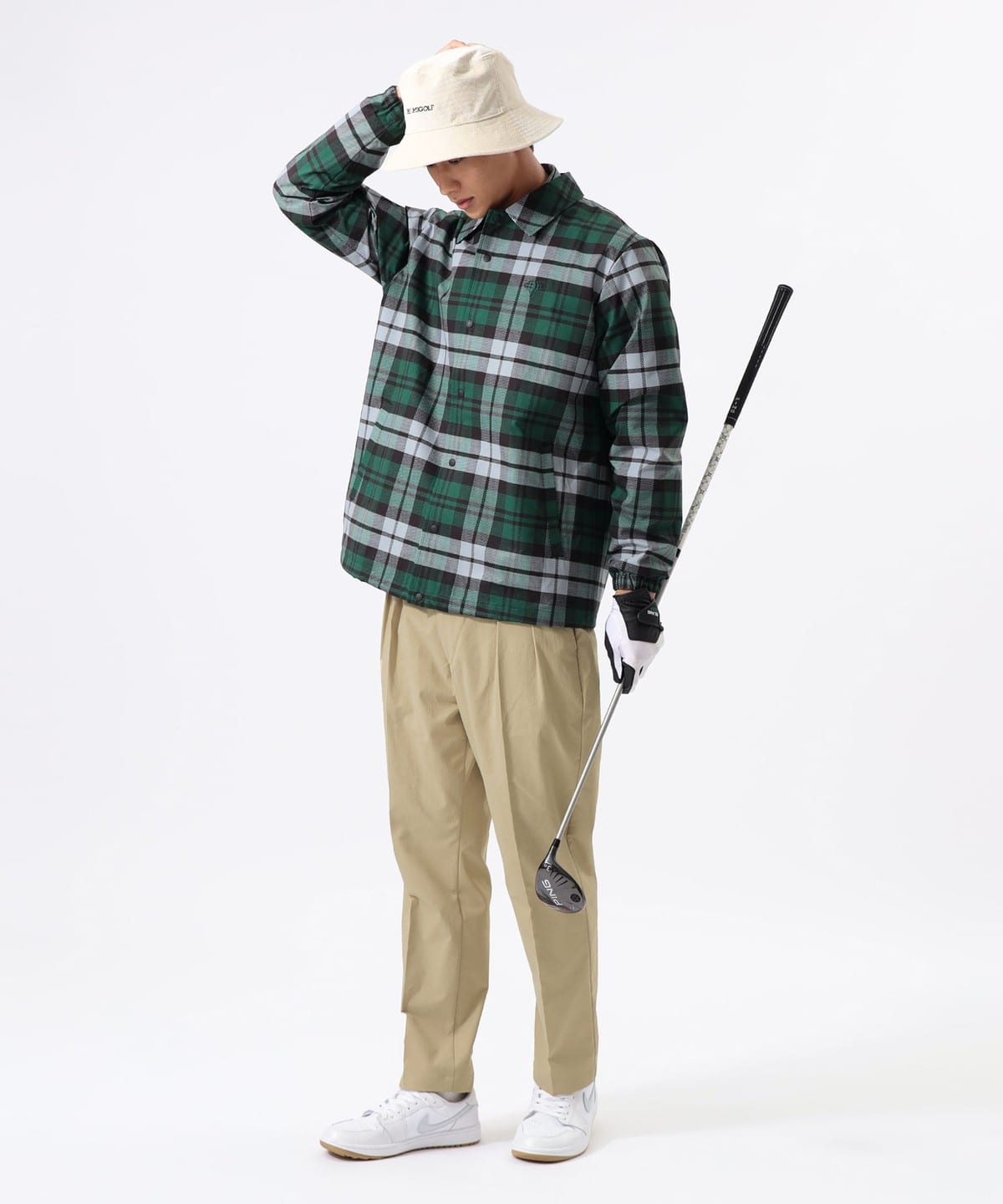 BEAMS GOLF（ビームス ゴルフ）ORANGE LABEL / 撥水チェック コーチ