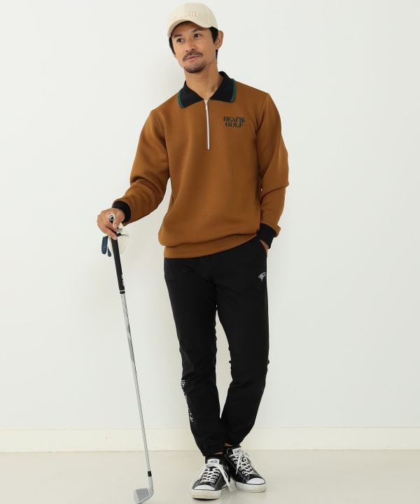 BEAMS GOLF BEAMS GOLF BEAMS GOLF ORANGE LABEL /彈性斜紋裁剪慢跑褲