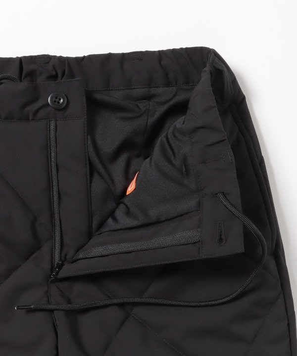 ORANGE LABEL / 格子キルト 切り替え 裾リブパンツ