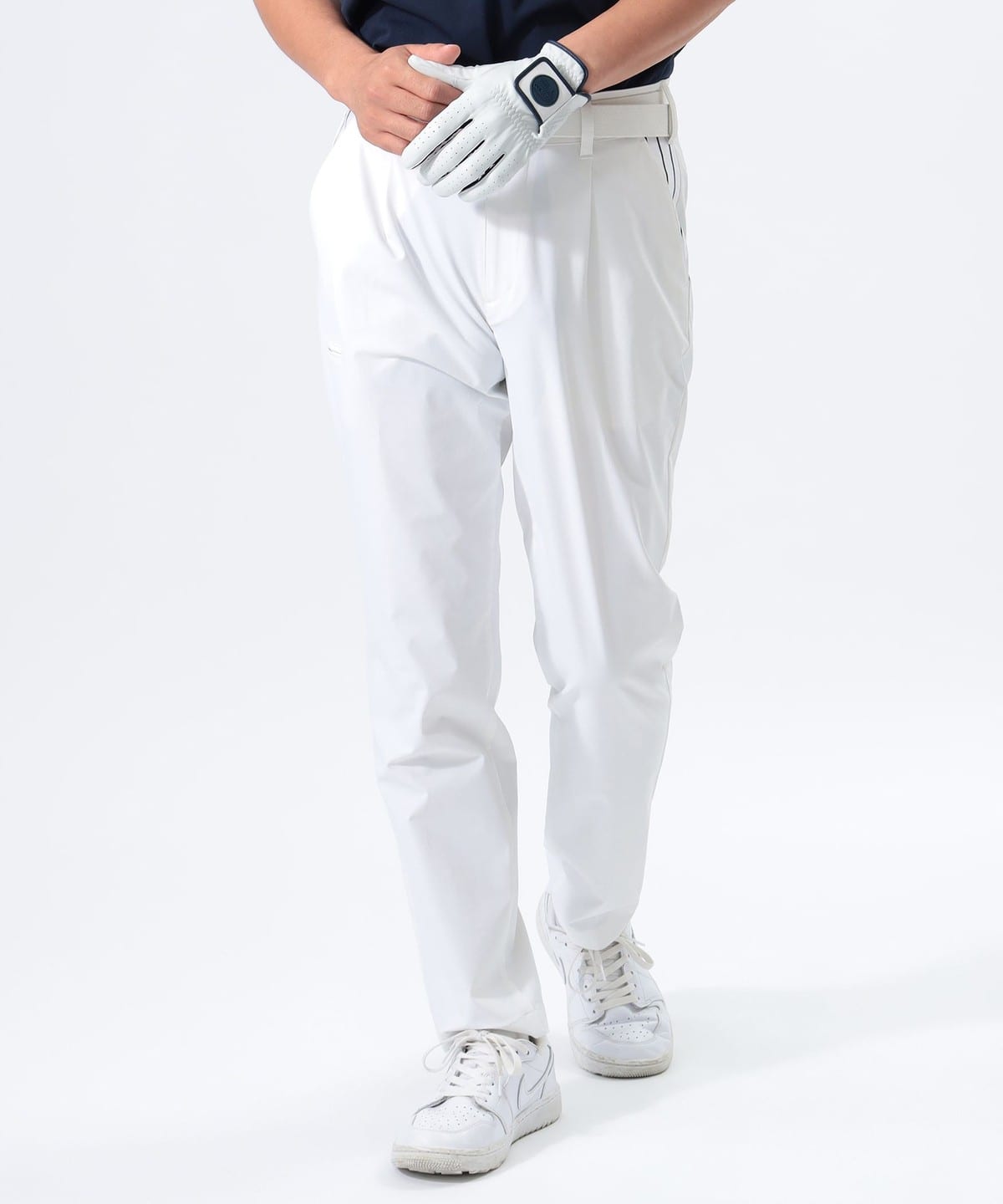 〈MEN〉 ORANGE LABEL / パーツ ストライプ 1タックパンツ パンツ MEN WHITE L 〈MEN〉 ORANGE LABEL / パーツ ストライプ 1タックパンツ パンツ MEN WHITE L