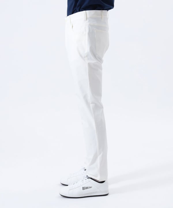 BEANS GOLF ホワイト スリムフィットパンツ BEANS GOLF ホワイト スリムフィットパンツ BEAMS GOLF
