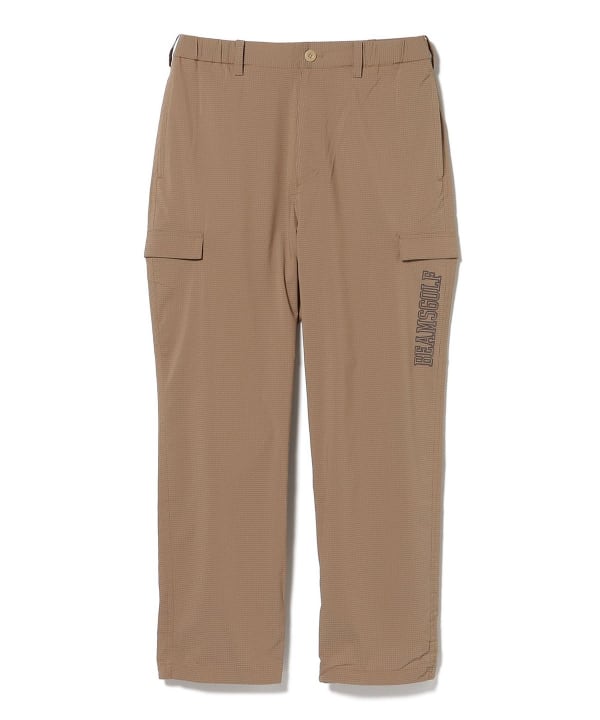 美品 BEAMS GOLF ビームスゴルフ ベージュ ロングパンツ サイドロゴ BEAMS GOLF（ビームス ゴルフ）ORANGE LABEL / サイドライン