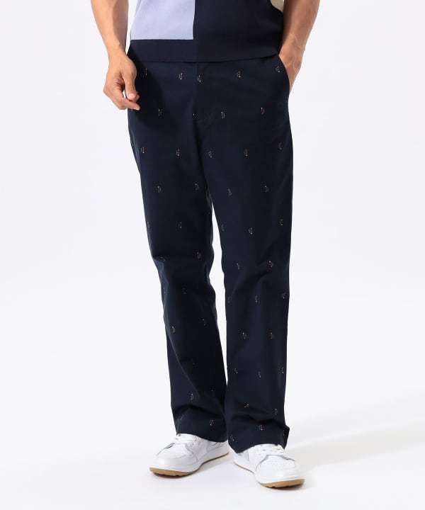 ORANGE LABEL / B-Tee Logo Embroidered Stretch Pants Model: H:185 B:93 W:72 H:92 Size: L
