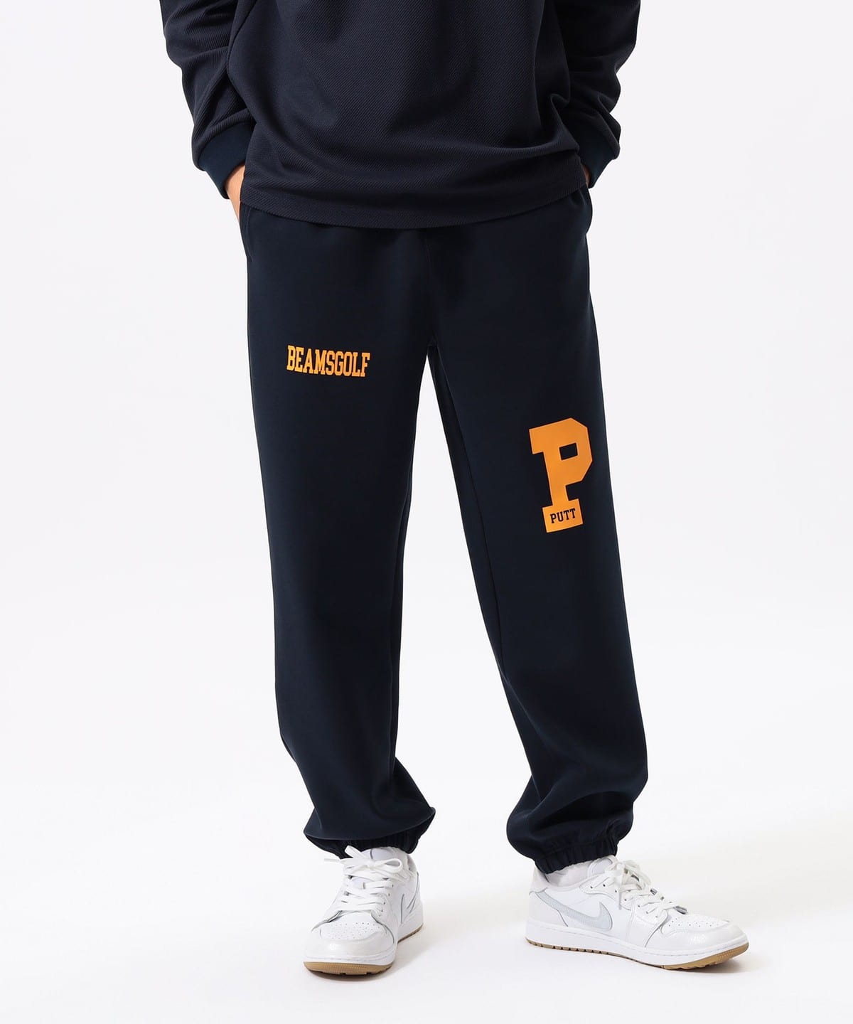 BEAMS GOLF ロゴ刺繍　ゴルフウェア　パンツ　S BEAMS GOLF（ビームス ゴルフ）ORANGE LABEL / ロゴプリント ダブル