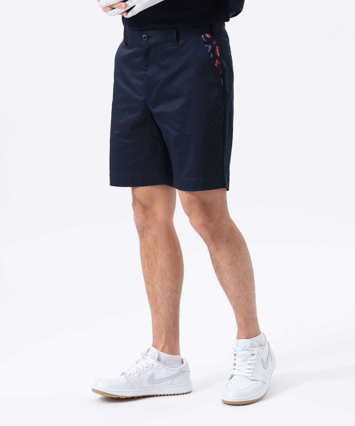 ORANGE LABEL / 別注リバティ サイドプリント ショートパンツ パンツ MEN NAVY M ORANGE LABEL / 別注リバティ サイドプリント ショートパンツ パンツ MEN NAVY M