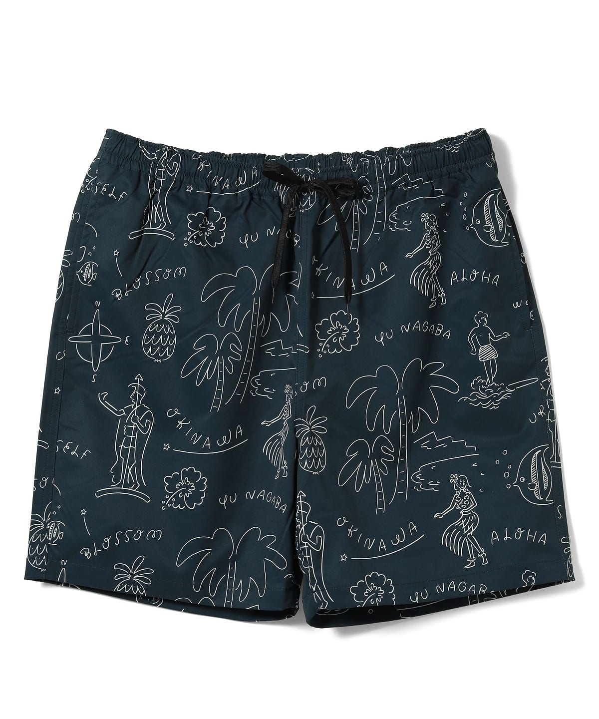 【ショップ限定商品】Aloha Blossom / HAWAIIAN ビーチショーツ. パンツ MEN NAVY L 【ショップ限定商品】Aloha Blossom / HAWAIIAN ビーチショーツ. パンツ MEN NAVY L