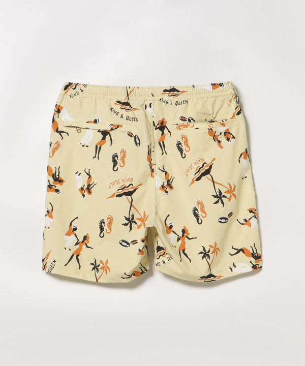 ALOHABLOSSOM KING&QUEEN BEACH SHORTS ② KING&QUEEN BEACH SHORTS KHAKI – Alohablossom